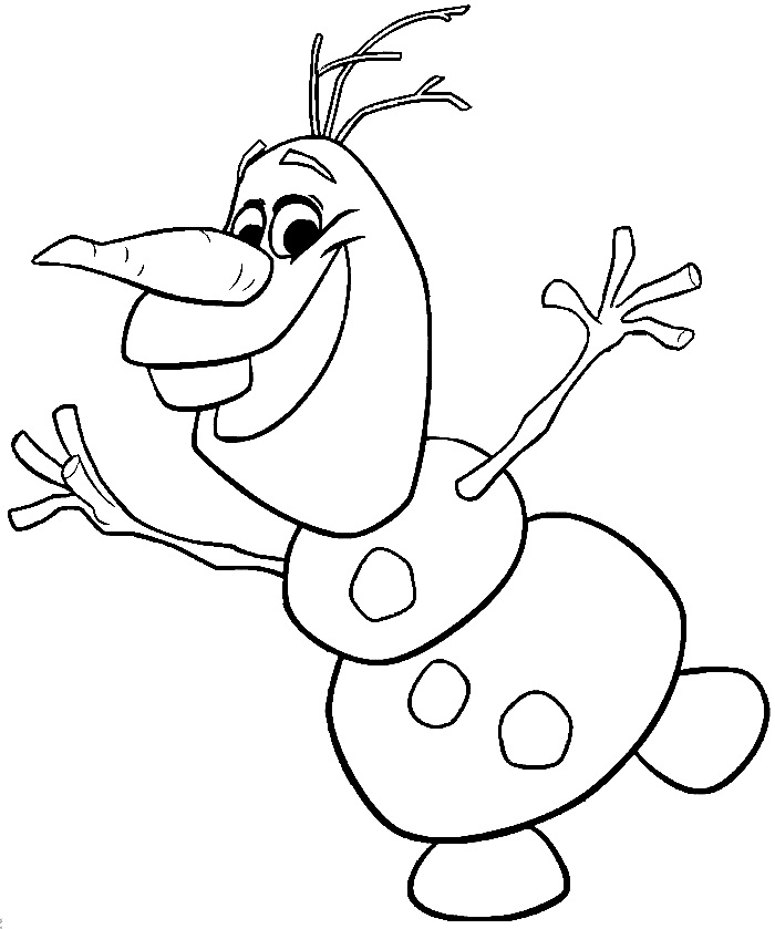 olaf coloring pages to print out - photo #10