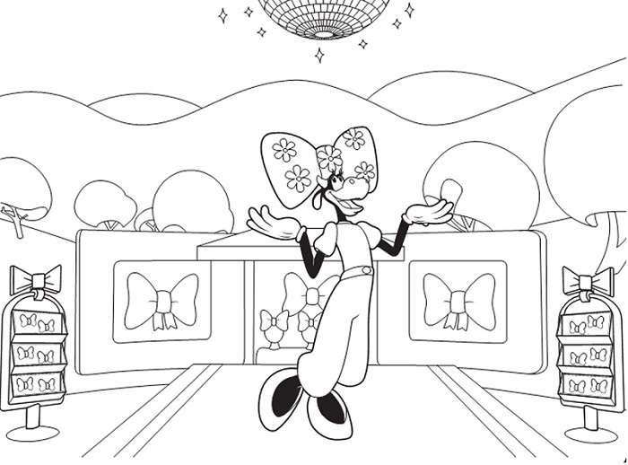 Coloriage La Maison De Mickey A Imprimer Gratuit