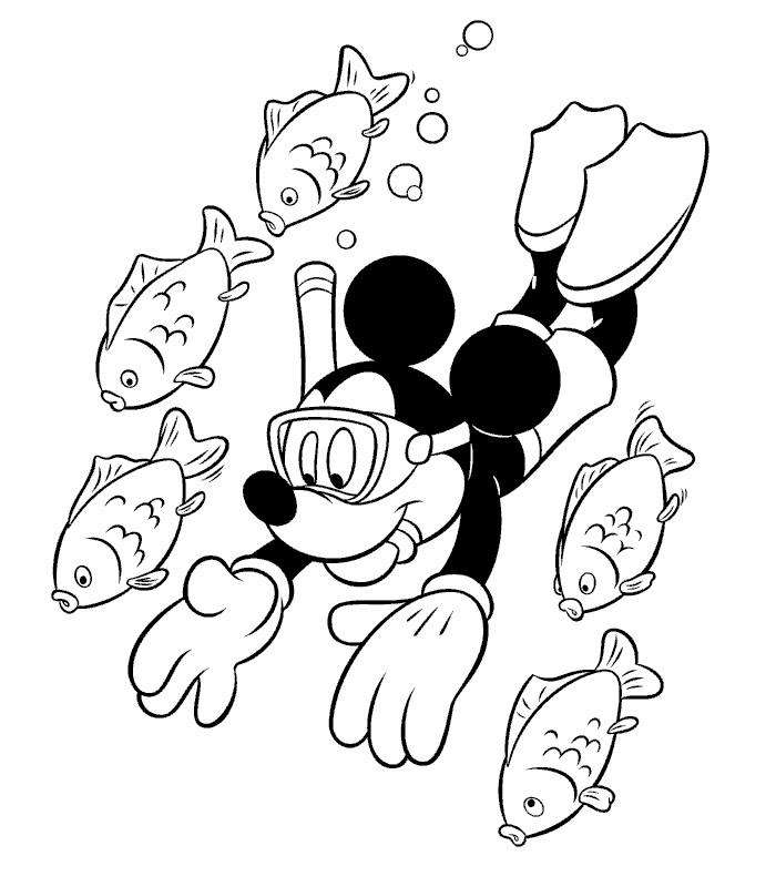 Coloriage De La Maison De Mickey