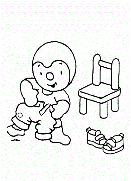 Coloriage Tchoupi à imprimer (et aussi Lalou, Pilou ...