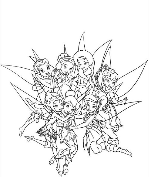 Coloriage et dessin de la Fée Clochette à imprimer coloriage dessin fee clochette a imprimer