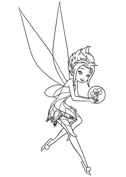 Coloriage et dessin de la Fée Clochette à imprimer coloriage dessin fee clochette a imprimer