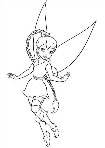 coloriage dessin fee clochette a imprimer