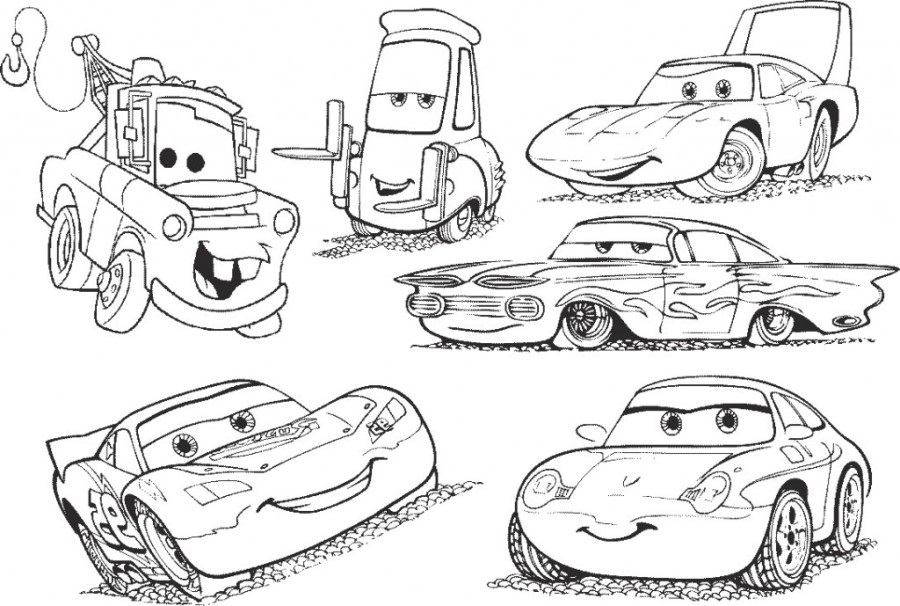 Coloriage Cars et Cars 2 et dessins de Flash Mc Queen 