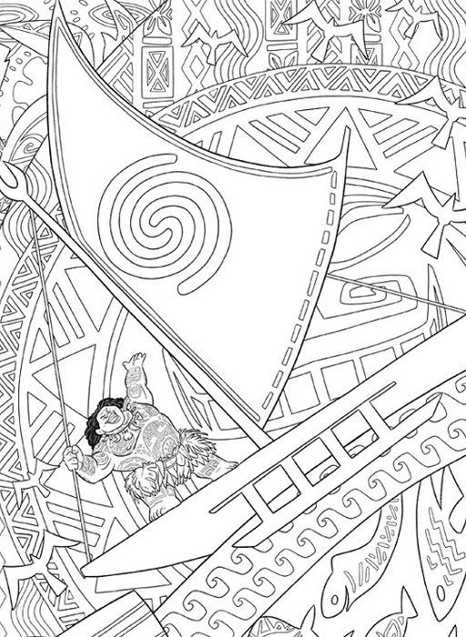 Coloriages de Vaiana, la Légende du bout du monde