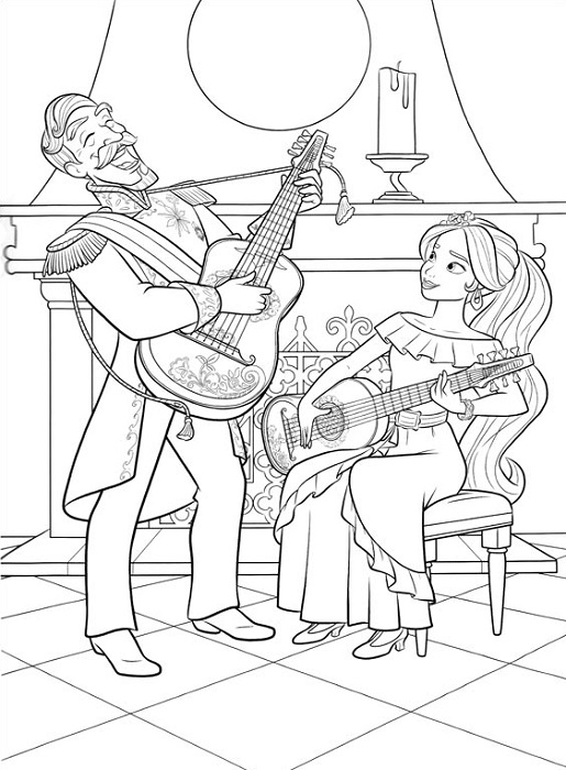 Coloriage Elena d'Avalor - Princesse Disney