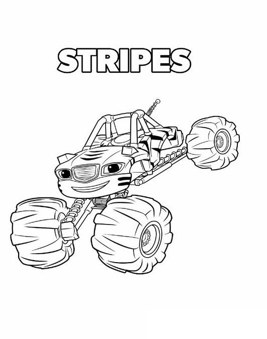 Coloriage Blaze Monster Machine