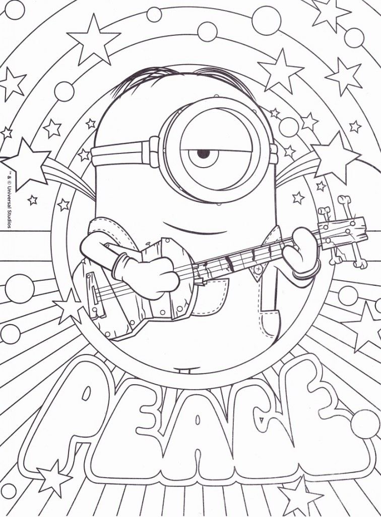 Coloriage minion à imprimer 5