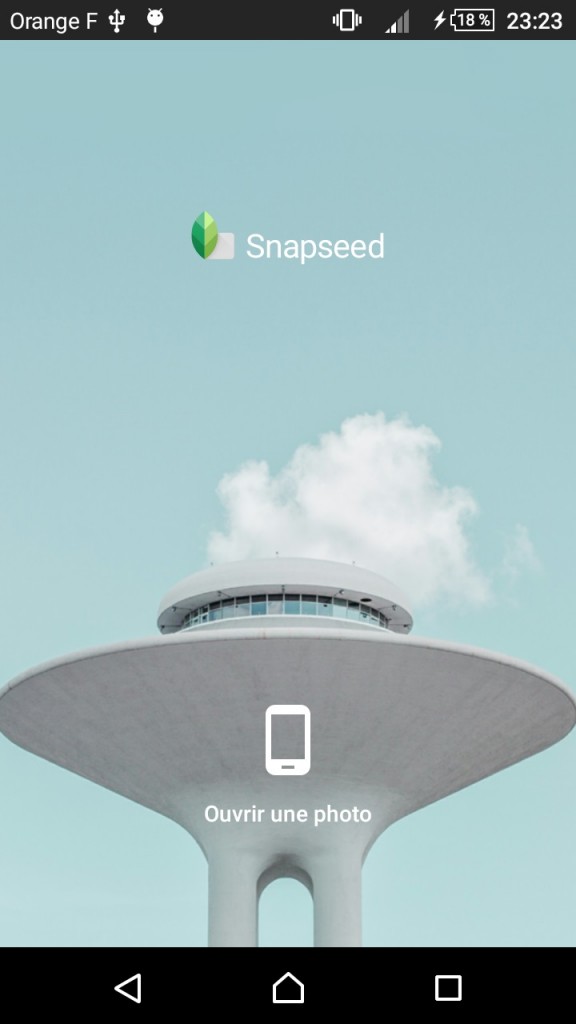 Retouche photo sur smartphone - Snapseed 1