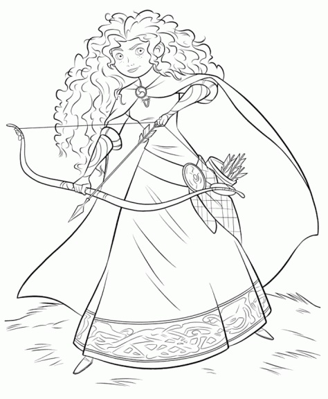 Coloriage de princesses Disney à imprimer avec Tête à modeler