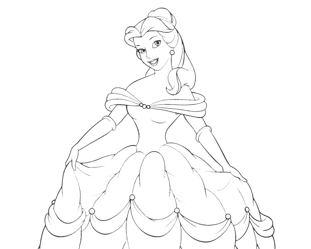 Coloriage en ligne princesse à imprimer gratuit - 18