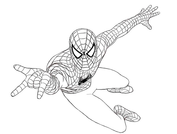 Dessins de Spiderman à colorier