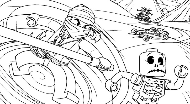 Coloriage et dessin de Ninjago à imprimer