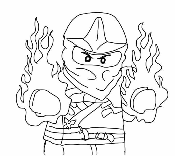 Coloriage et dessin de Ninjago à imprimer