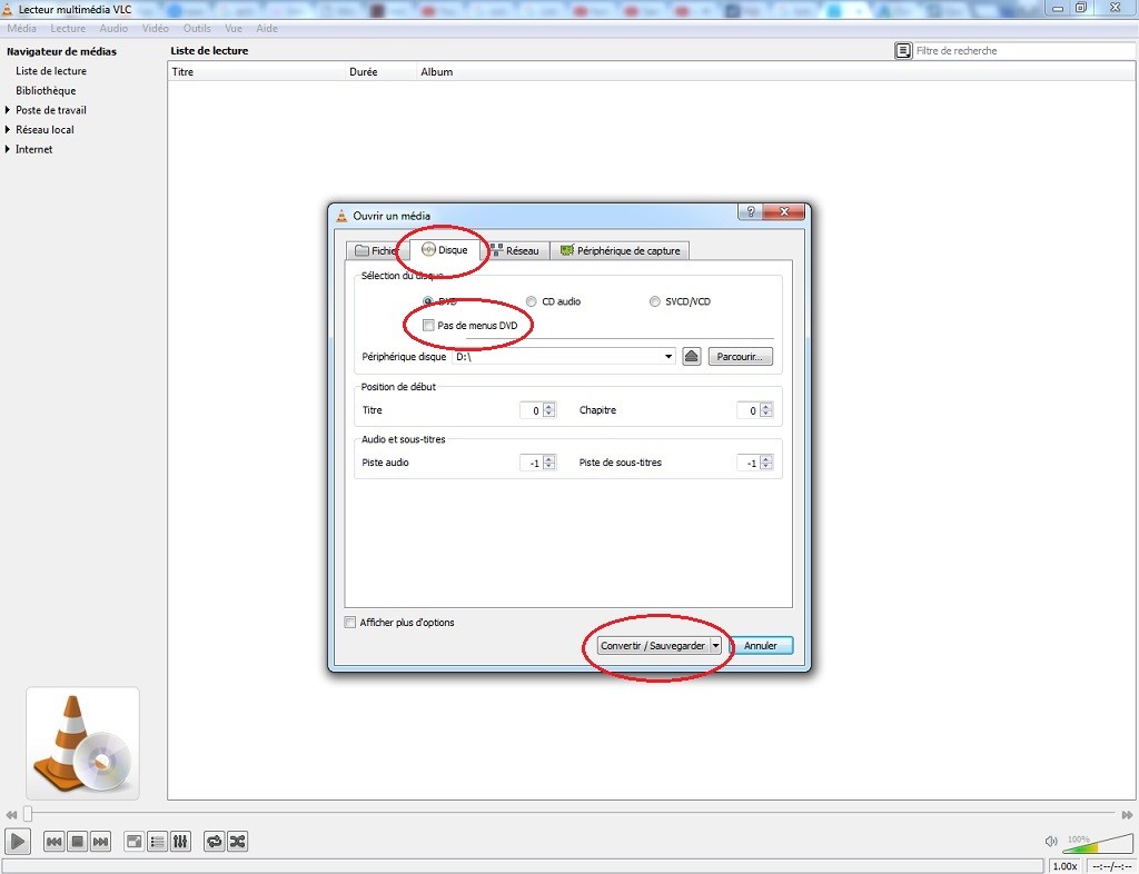 Tutoriel pour convertir dvd en avi ou mp4 ou divx - 2