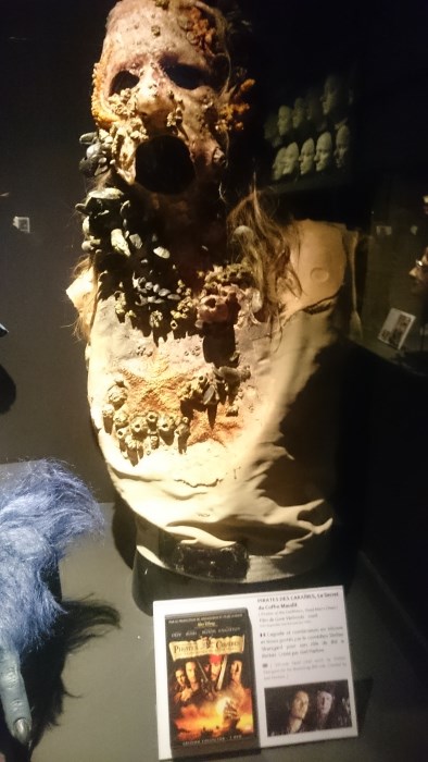 Musée miniature et cinéma de Lyon - Masque-prothèse de Bill le Bottier dans Pirates des Caraïbes
