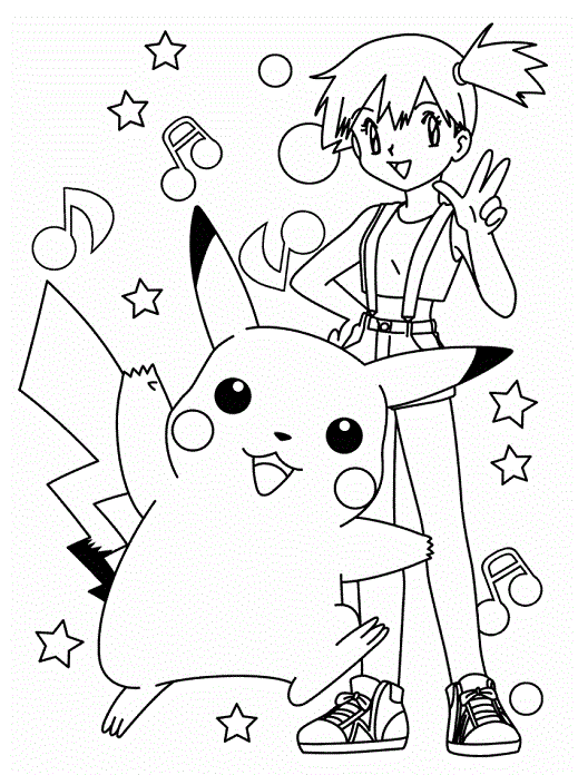 Coloriage Pokemon (Dessins de Pikachu, Sacha, Bulbizarre…)