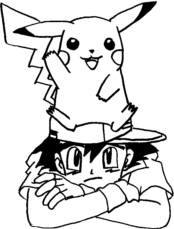 Coloriage Pokemon Dessins De Pikachu Sacha Bulbizarre