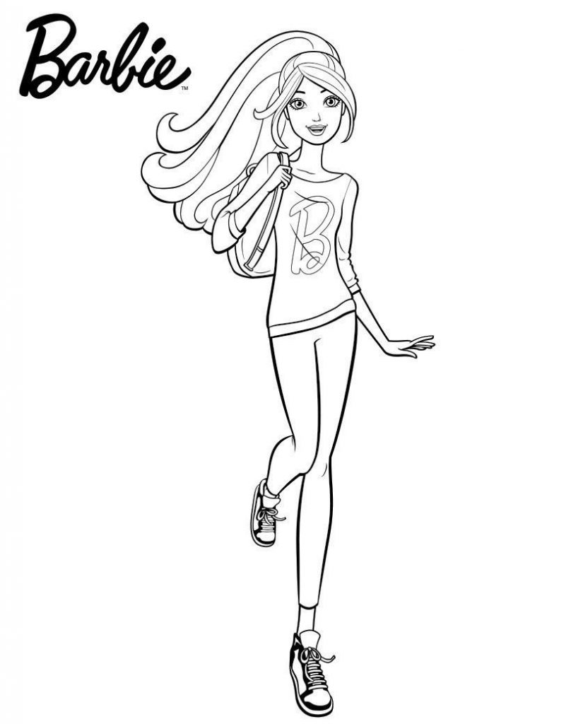 Coloriage de Barbie fashion