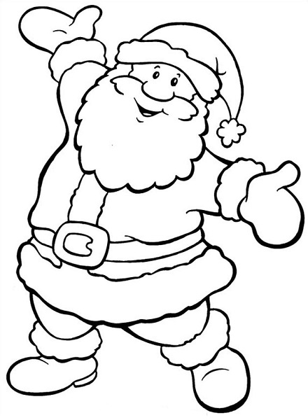 Coloriages De Noel Pere Noel Elfes Rennes Lutins