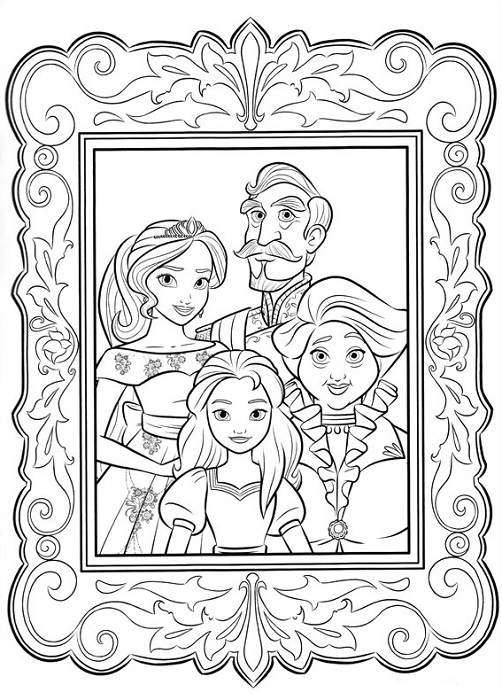 Coloriage gratuit à imprimer - Coloriage portrait de famille