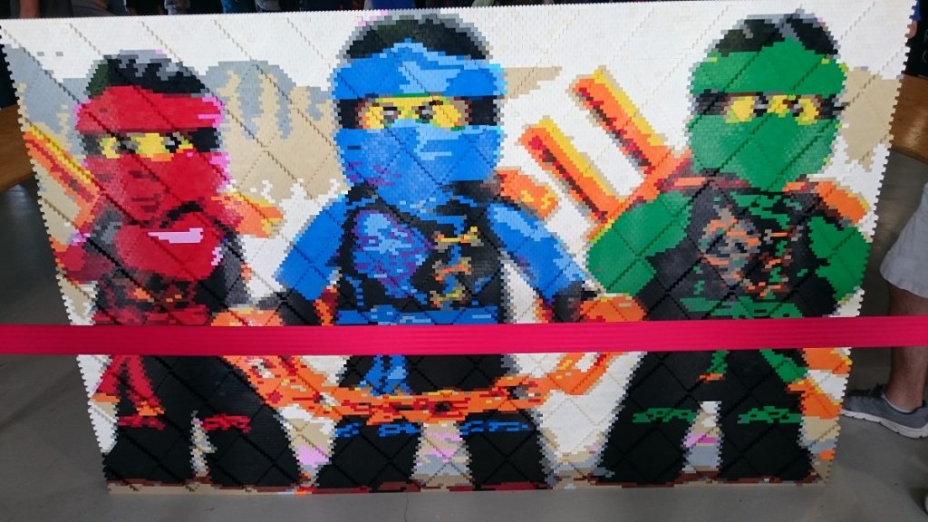 Lego MOC – Exposition Briqu’expo à Lyon - Mur Ninjago terminé !