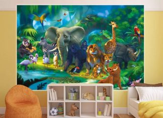 Decoration chambre enfants thème animaux