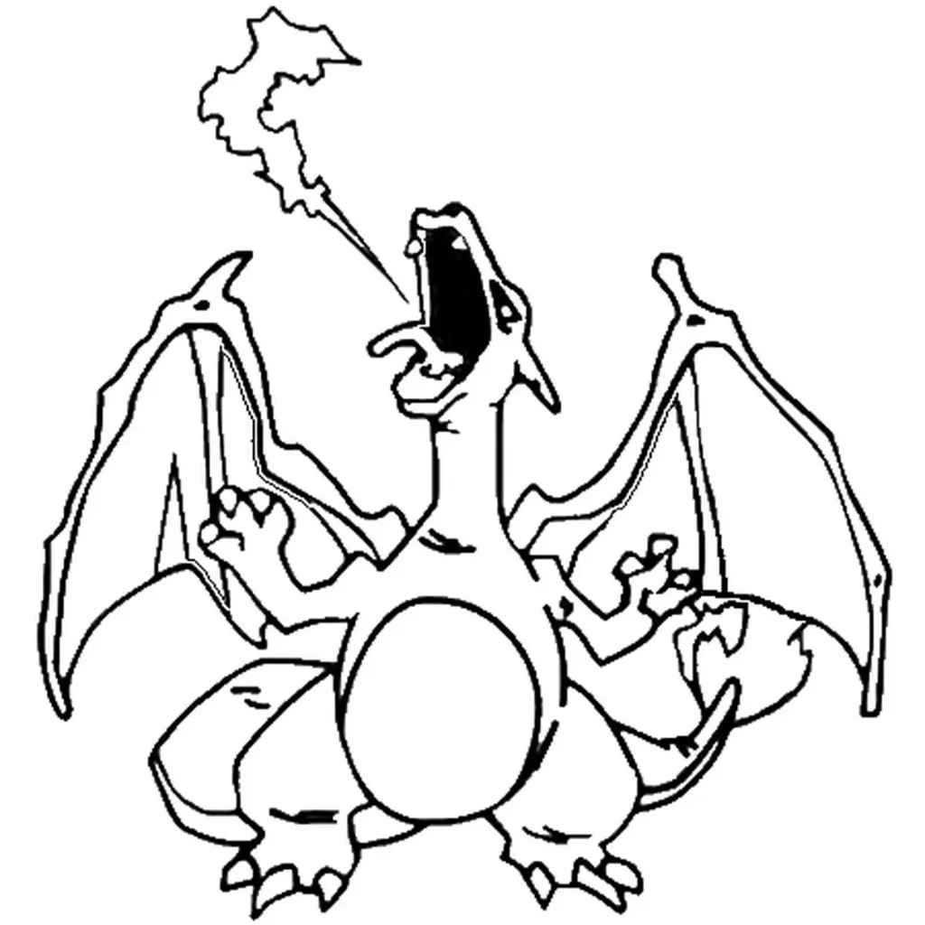 Coloriage Dracaufeu