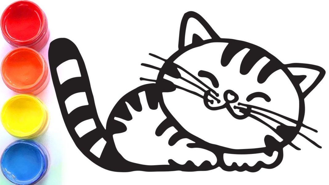 Coloriage chaton à imprimer gratuitement