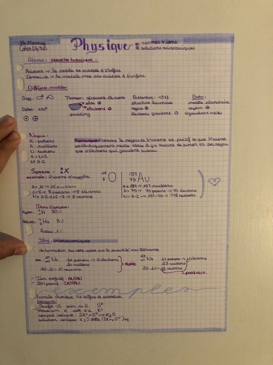 conseils pour améliorer notes physique-chimie