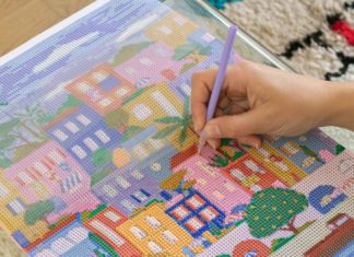 Activité broderie diamant